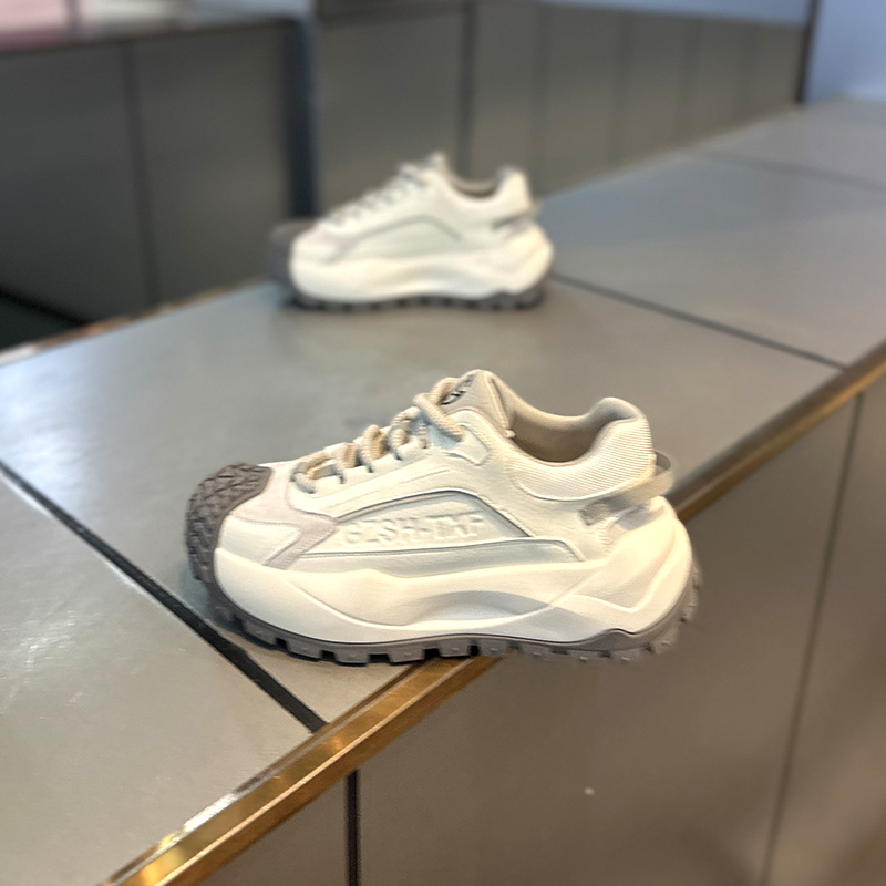 秋冬爆款皮面拼色厚底韩