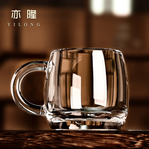 亦隆手工打磨水晶茶杯石英水晶透