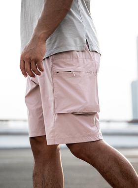 EVENSO Chill轻薄梭织速干健身百慕大短裤透气宽松五分裤休闲裤夏