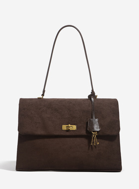 Caring&Keyed时尚单肩腋下包小众高级感大容量通勤手提斜跨邮差包