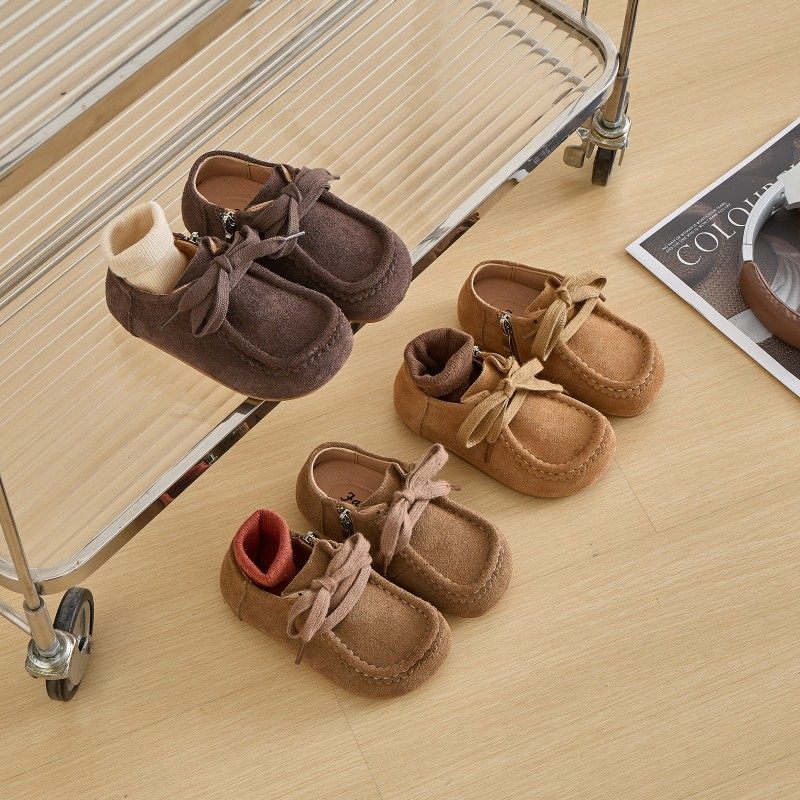 2025年秋季新款儿童皮鞋时尚百搭磨砂真皮女童勃肯鞋男童豆豆鞋,童鞋/婴儿鞋/亲子鞋,皮鞋,淘宝优惠券,粉丝福利购,淘宝优惠卷