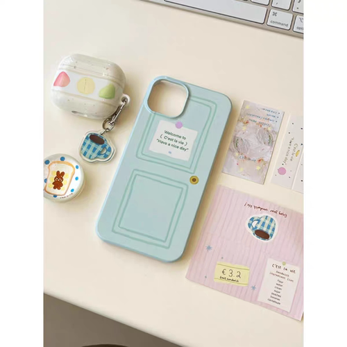 薄荷绿木门适用iPhone16promax苹果15小米15pro新款mate60华为p70nova12荣耀90菲林手机壳opporeno13vivox100