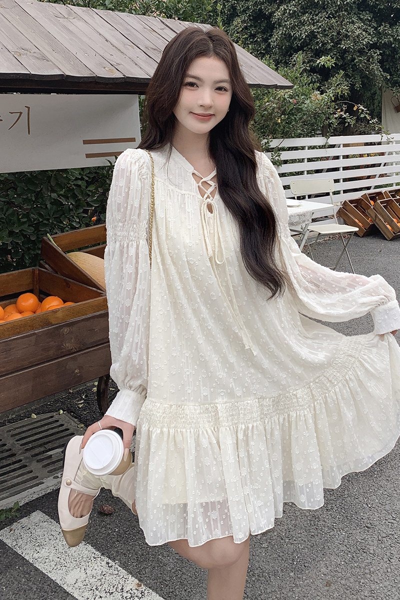 26春款法式蕾丝连衣裙2D152-508-P120K178,女装连衣裙,2D152
