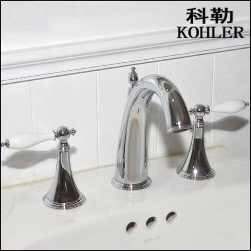 科勒芬尼奥脸盆双把三孔冷热龙头 K-8670T-4M-BN 正品特价促销