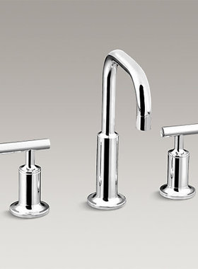 正品科勒飘瑞诗K-14406T-3/4-CP脸盆面盆三孔分体冷热水龙头