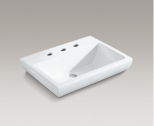 KOHLER/科勒卫浴正品 派丽蒙时尚浴室台上脸盆洗手盆K-14715T-1-0