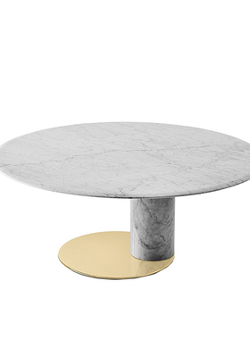 意大利进口正版 Gallotti&Radice 现代轻奢 Oto Big 大理石圆餐桌