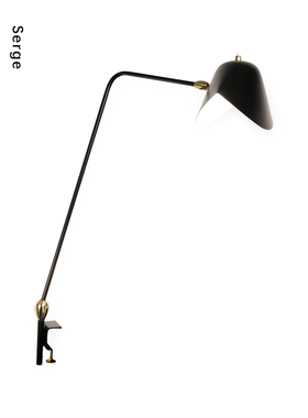 法国 Serge Mouille Two swivels Agrafée 桌灯 台灯 双转动