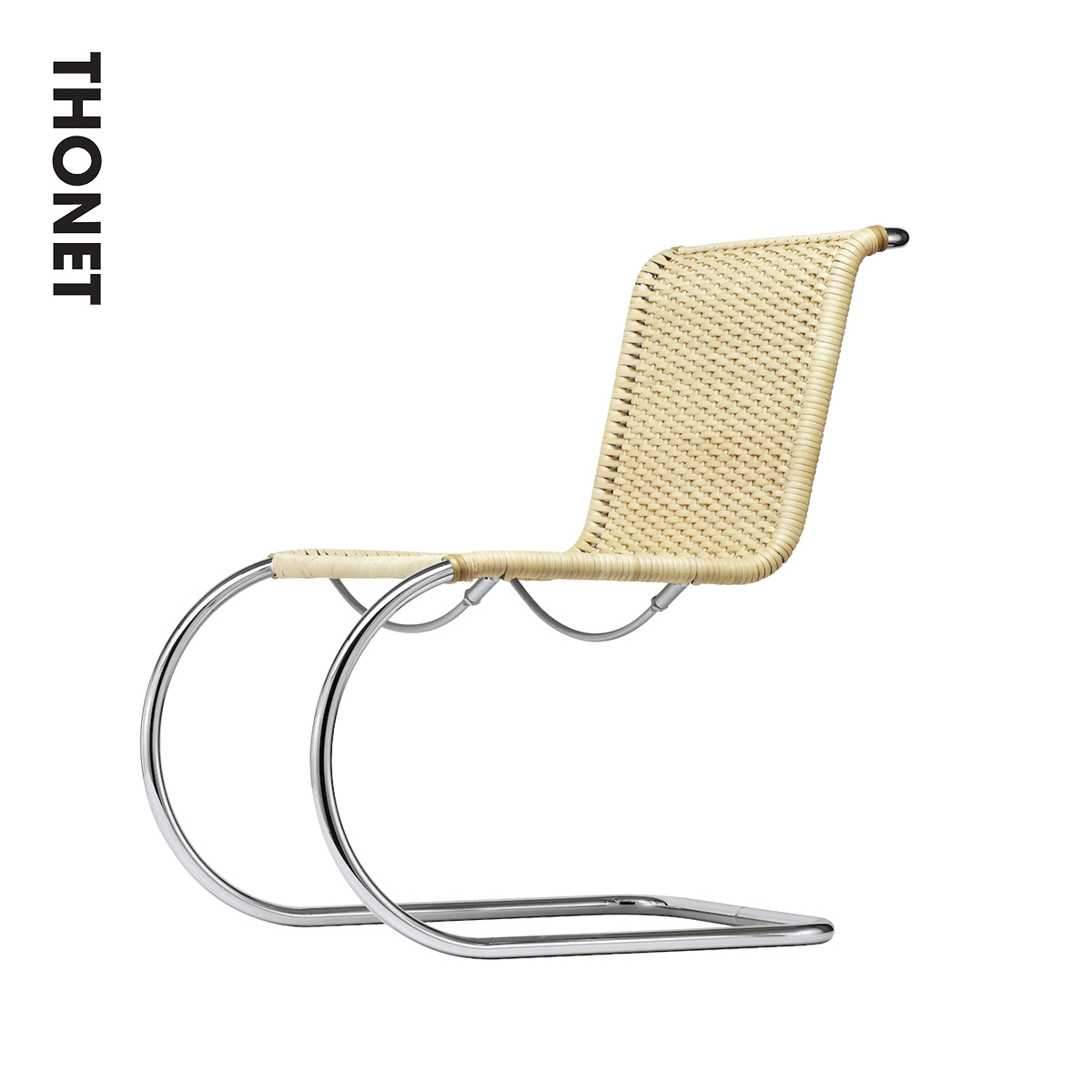 德国 Thonet S533 悬臂休闲椅 Mies van der Rohe 包豪斯