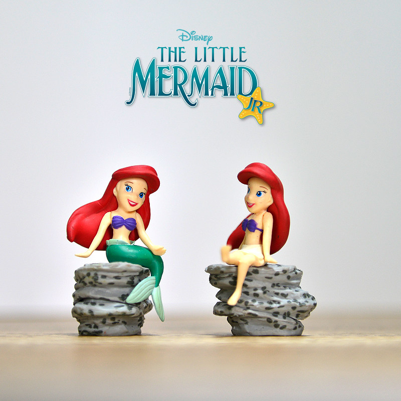 包邮迪士尼美人鱼MEGA摆件公仔手办玩偶礼物蛋糕装饰模型可爱卡通