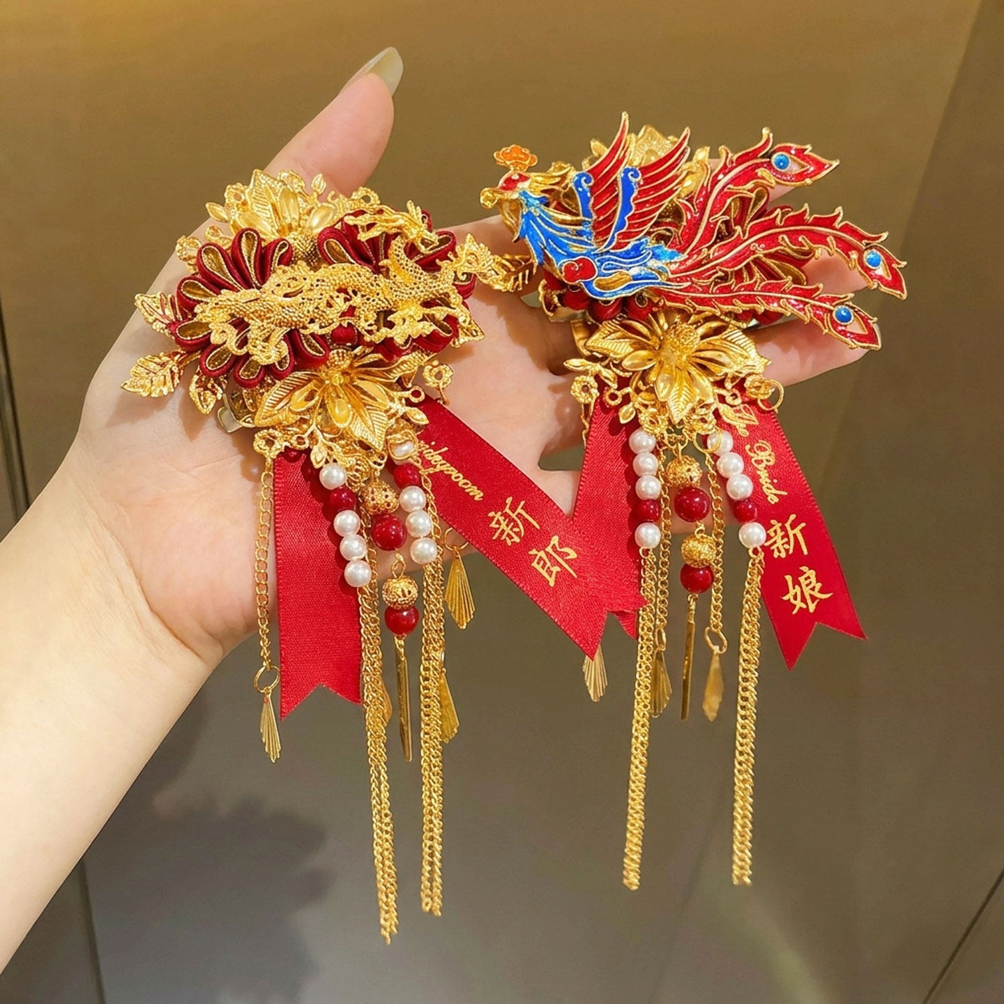 新郎娘胸花结婚专用礼双方
