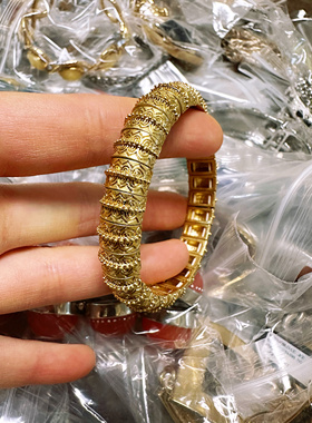 欧美外贸库存尾货孤品处理不退换品牌老货牌子货复古手镯弹力手链