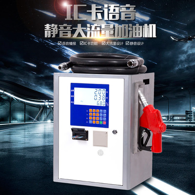 新款IC卡语音静音大流量柴油加油机车载12V24V220V加油泵厂家直发