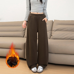 女高腰垂感显瘦宽松直筒休闲裤 阔腿裤 •液氨香蕉裤 冬 遮肉神裤