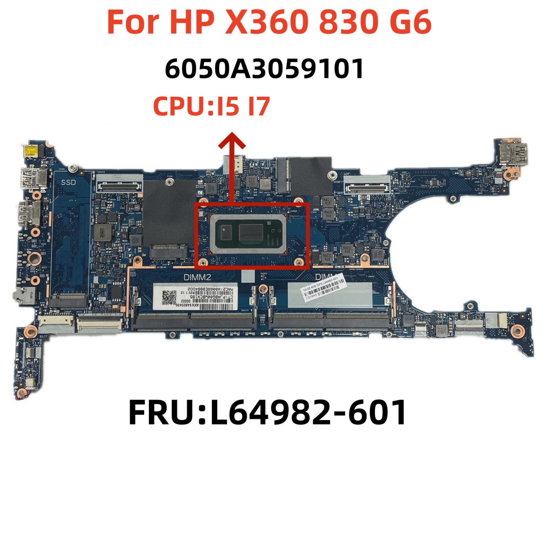 惠普 HP X360 830 G6 主板 6050A3059101 I5 I7 L64982-601