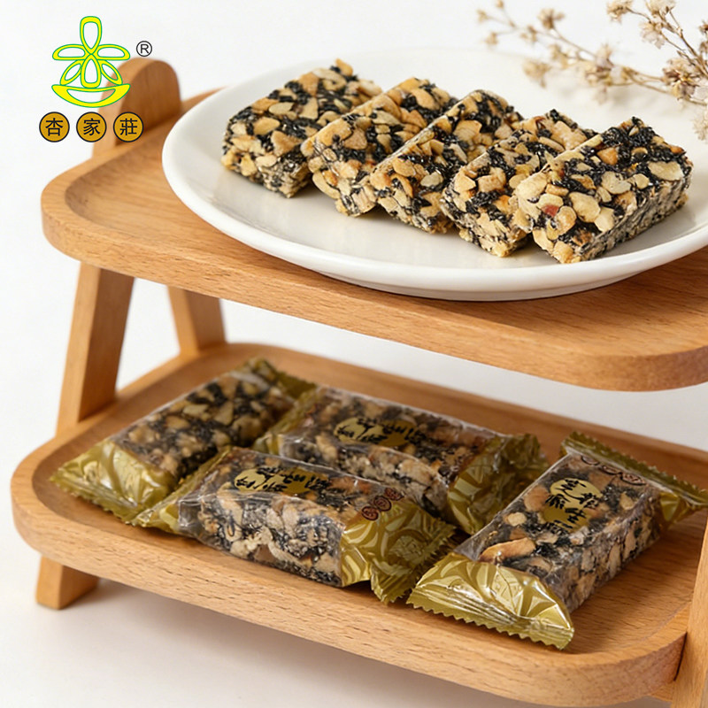上海杏家庄芝麻花生酥小零食点心散装坚果酥糖黑芝麻