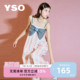 yso 睡衣女夏连体睡衣可爱蝴蝶结睡裙公主风外穿度假B 礼物系列