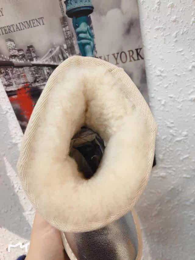 韩版银色儿童金属防水真皮男女童中筒雪地靴羊皮毛一体保暖棉鞋冬|msdalam kategori kasut kanak-kanak/Kasut bayi/kasut ibu bapa dan anak, 雪地靴 - dari Buy2taobao.com untuk memberikan perkhidmatan ejen Taobao profesional membeli