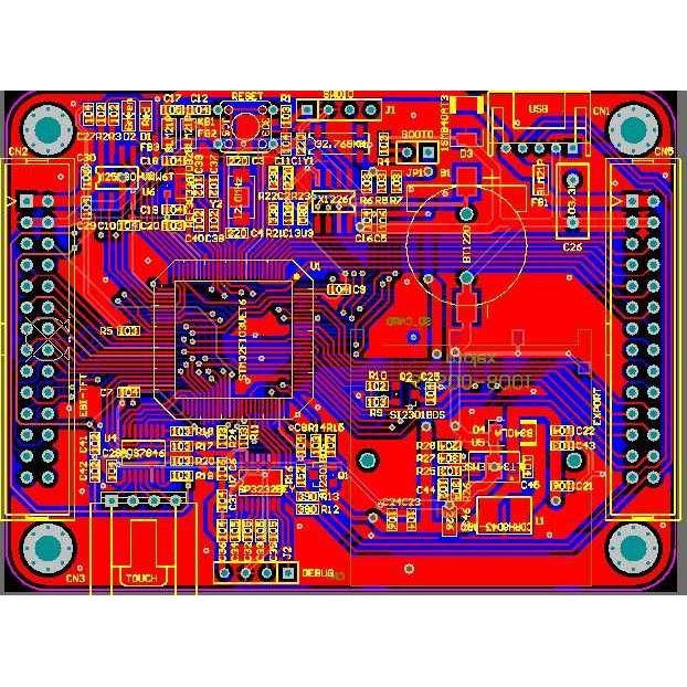 STM32F103VET6开发板原理图PCB STM32F103VET6 STM32 SD卡 SP3232