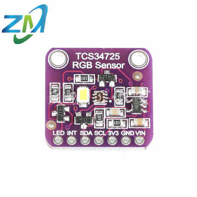 TCS34725颜色识别传感器模块 ColorSensorRGB支持明光感应