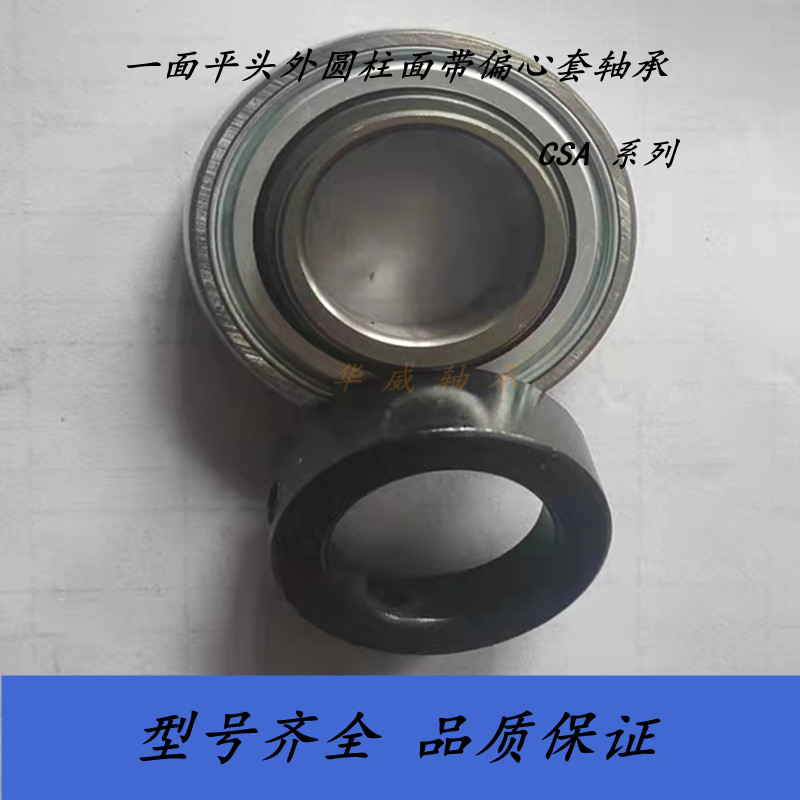 带偏心套一端平头外圆柱面轴承