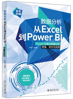数据分析从Excel到Power BI：Power BI商业数据分析思维、技术与实践 北京大学旗舰店正版