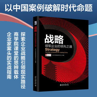 战略:领军企业的领先之道 北京大学管理案例研究中心 北京大学旗舰店正版