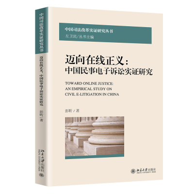 迈向在线正义：民事电子诉讼实证研究 彭昕 中国司法改革实证研究丛书 北京大学旗舰店正版