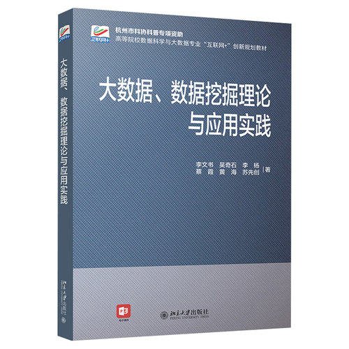 大数据、数据挖掘理论与应用实践 高校数据科学与大数据专业互联网+创新教材 北京大学旗舰店正版
