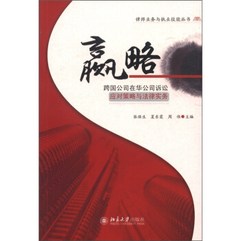 赢略——跨国公司在华公司诉讼应对策略与法律实务 律师业务与执业技能丛书 北京大学旗舰店正版