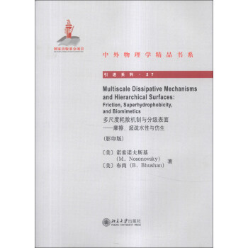 多尺度耗散机制与分级表面——摩擦、超疏水性与仿生 中外物理学精品书系 引进系列 北京大学旗舰店正版