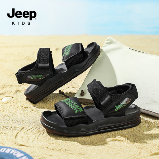 儿童休闲百搭女童鞋 jeep男童夏季 2025新款 中大童软底沙滩鞋 子 凉鞋