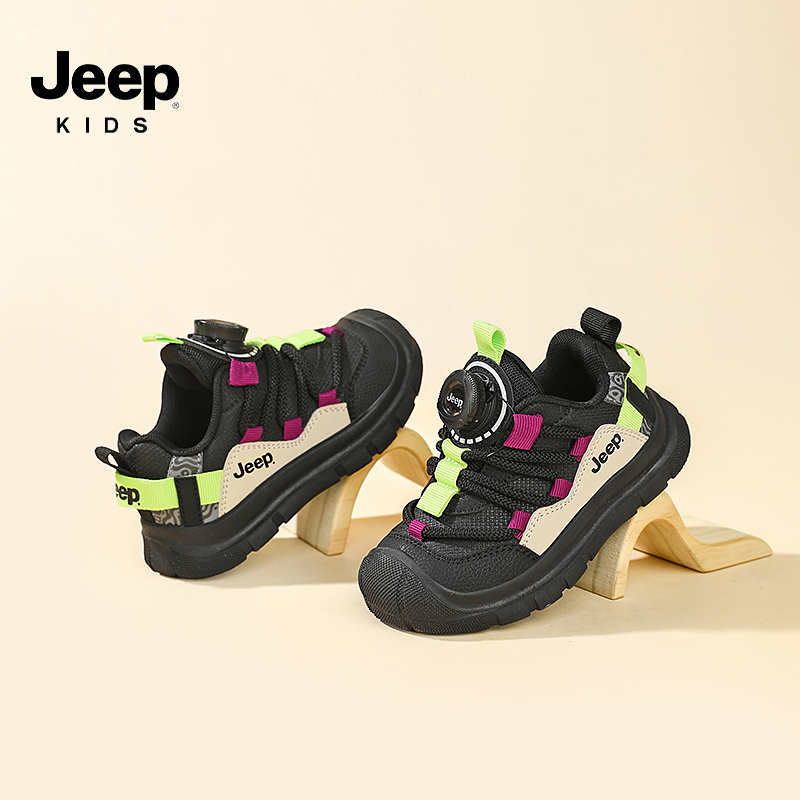 Jeep男童学步鞋婴幼儿童运动鞋2025冬季新款皮面秋冬宝宝鞋子童鞋