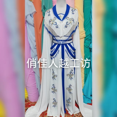 新款越剧花旦戏服古装黄梅戏演出服小姐戏曲舞蹈表演服饰琼剧闽剧