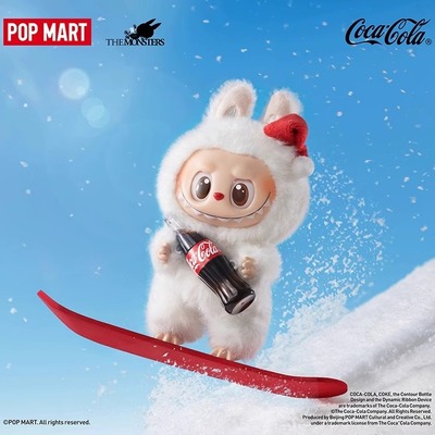 泡泡玛特THE MONSTERS/LABUBU可口可乐系列搪胶毛绒 隐藏不包邮