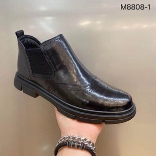 黑色短靴 M8808