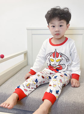 春秋儿童纯棉睡衣套装