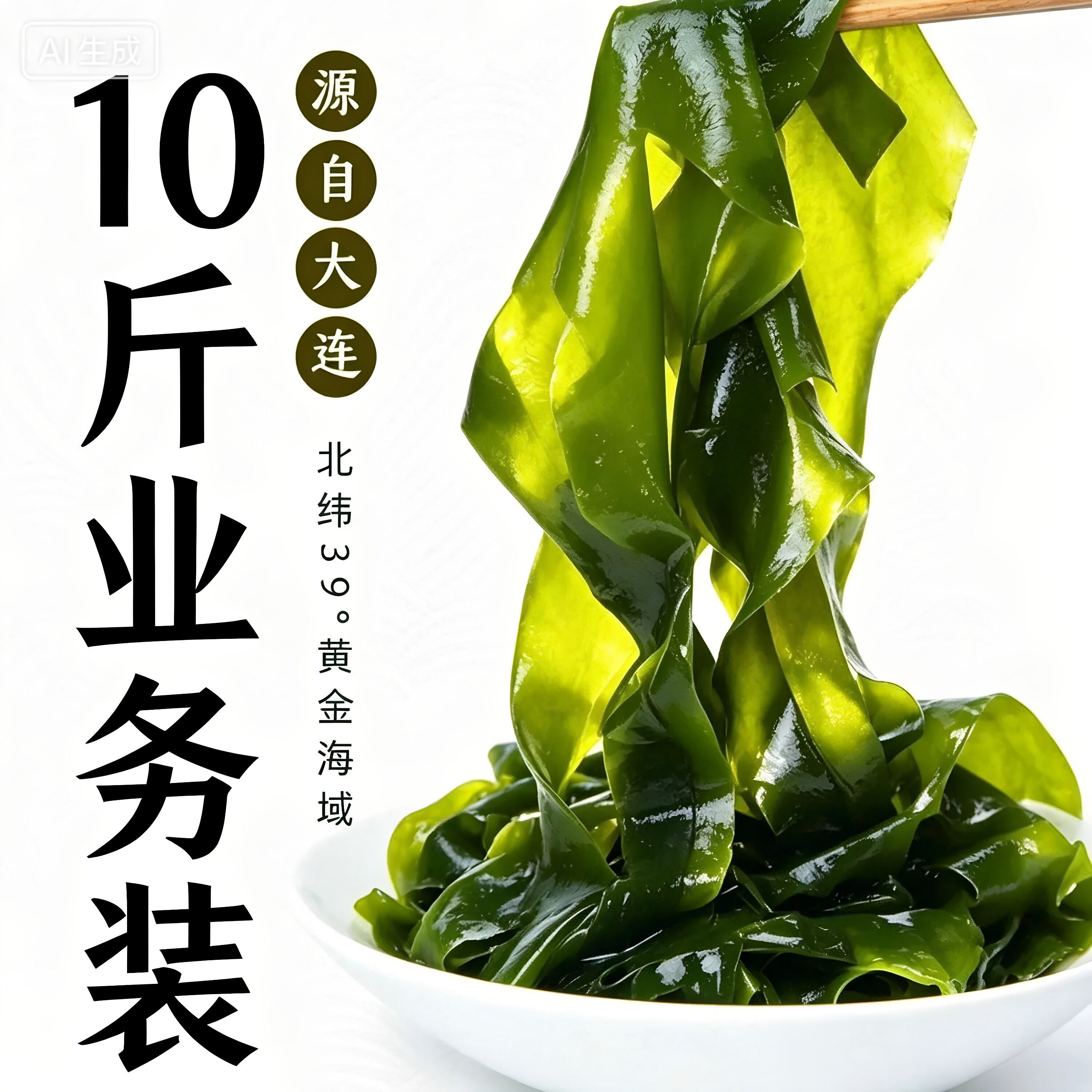 10 斤裙带菜烫三秒裙带叶裙带菜海带芽海白菜海藻出口韩海带 5 斤