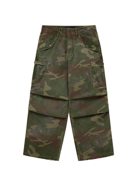 ARROW UP 25SS 水洗做旧迷彩工装裤 CARGO PANTS