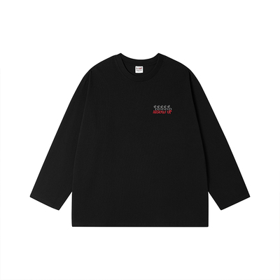 长袖日常休闲青年刺绣