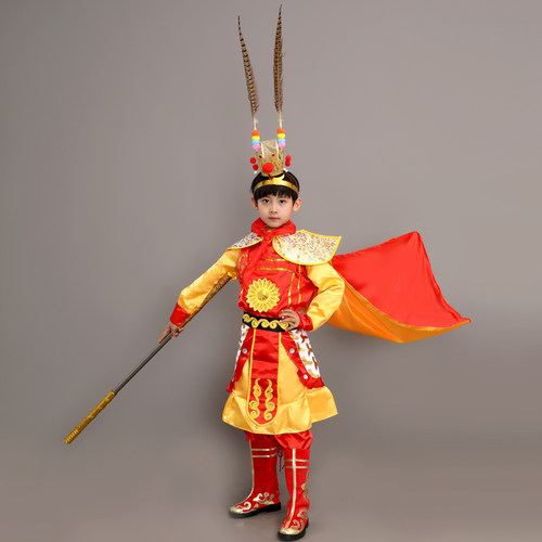 孙悟空中性电影人物套装演出服装