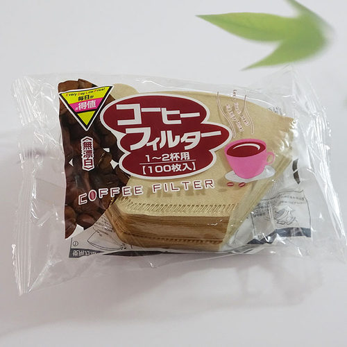 手冲过滤纸滴漏美式咖啡机扇形圆形100份装锥V60滤杯网家用办公室