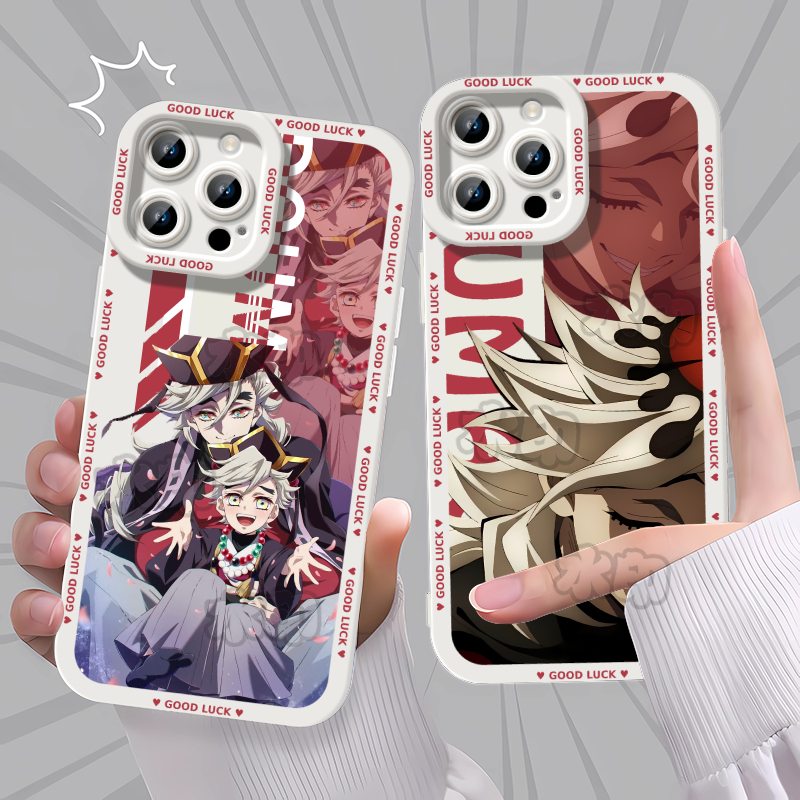 鬼灭之刃无限城上弦童磨动漫手机壳适用苹果16红米K70华为NOVA1316IQOOZ9TURBO1加ACE5OPPOY31S荣耀小米17PRO