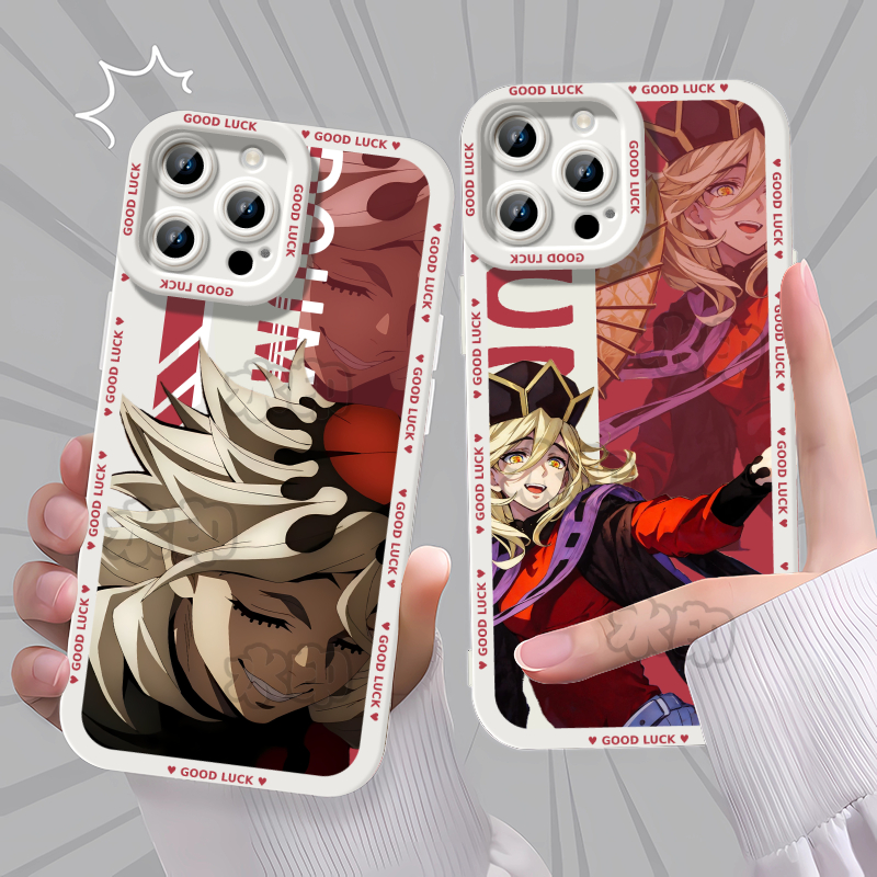 鬼灭之刃无限城上弦童磨动漫手机壳适用苹果16红米NOTE14OPPOK1313卡通VIVOX90荣耀10012A72VIVO华为MATE40IQ