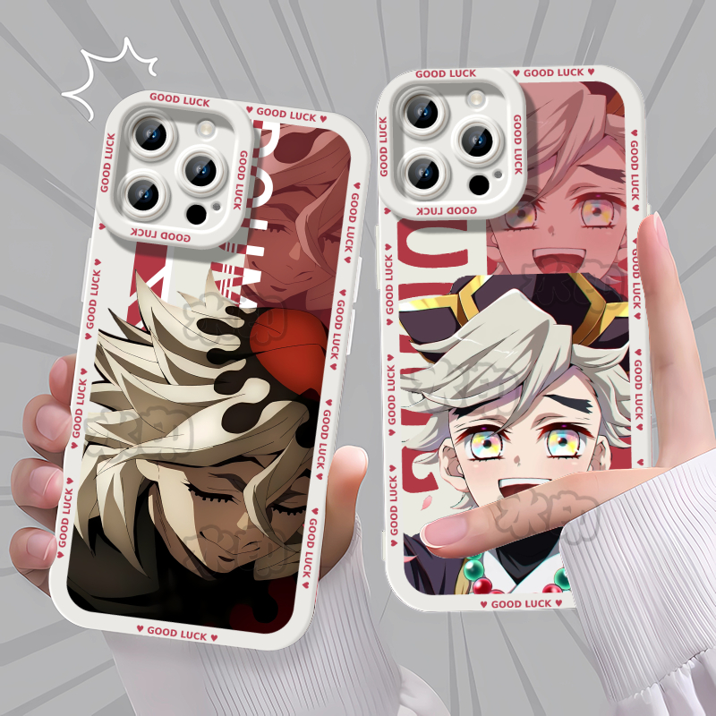 鬼灭之刃无限城童磨动漫手机壳适用苹果16荣耀X50小米17华为NOVA14红米NOTE15K70K80卡通OPPORENO13IQOOZ9TUR