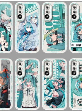 动漫初音未来手机壳适用苹果16OPPOA58华为P6011PROMAX荣耀300新款Y52SY200IY31SNOVA1217