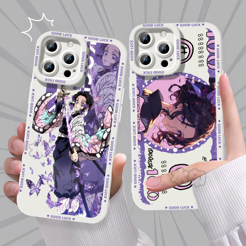 鬼灭之刃无限城蝴蝶忍手机壳适用苹果1712OPPO卡通小米17PROIQOONEO9荣耀300IQOOZ915Y37红米NOTE15PRO华为NO