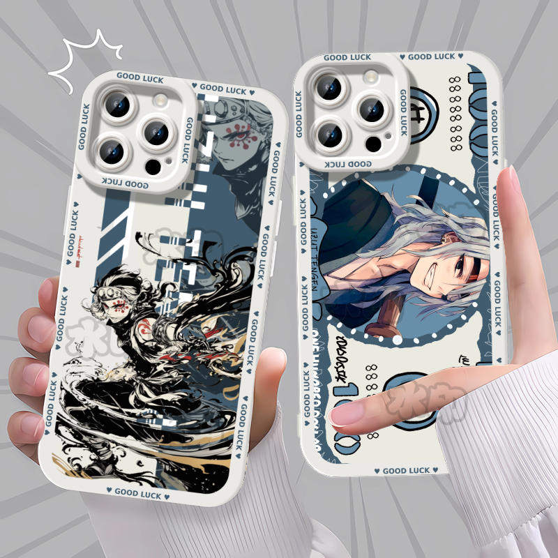 鬼灭之刃无限城音柱宇髄天元手机壳适用苹果16卡通OPPOA5811红米TURBO4荣耀X50IQOOZ10TURBOK80至尊K80华为NO