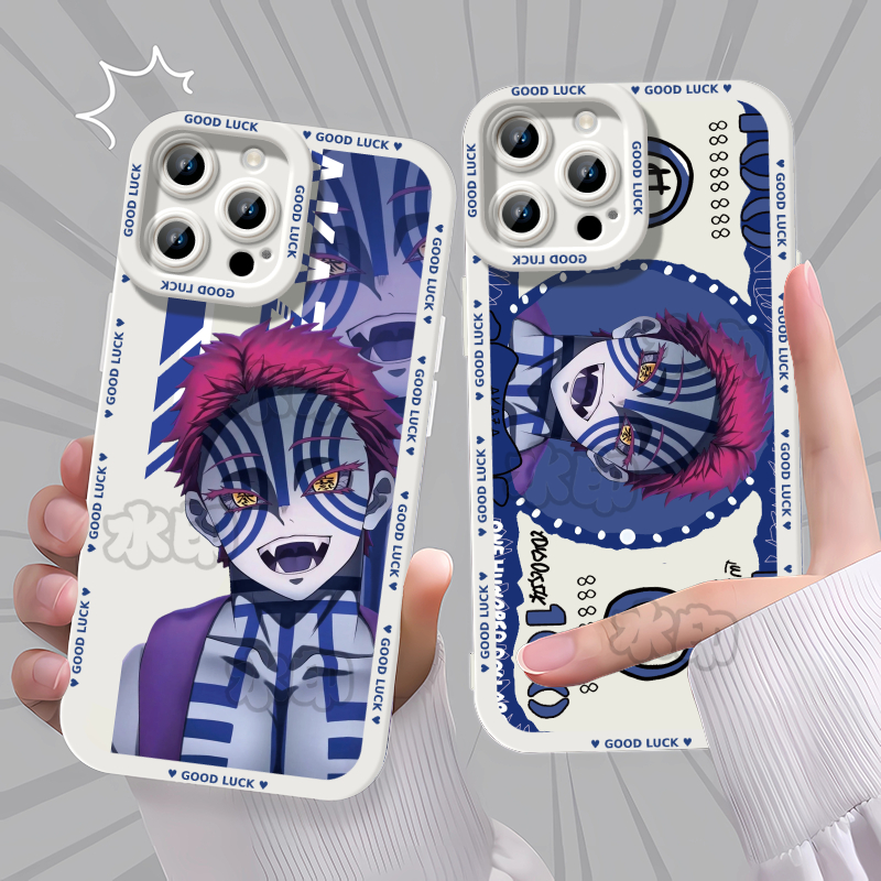 鬼灭之刃无限城上弦猗窝座动漫手机壳适用苹果16IQOO13红米NOTE15IQOOZ9TURBO华为P60MATE70VIVOS30新款小米1