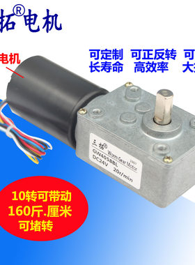 三拓无刷蜗轮蜗杆减速电机直流